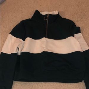 Cropped Quarter Zip Hoodie